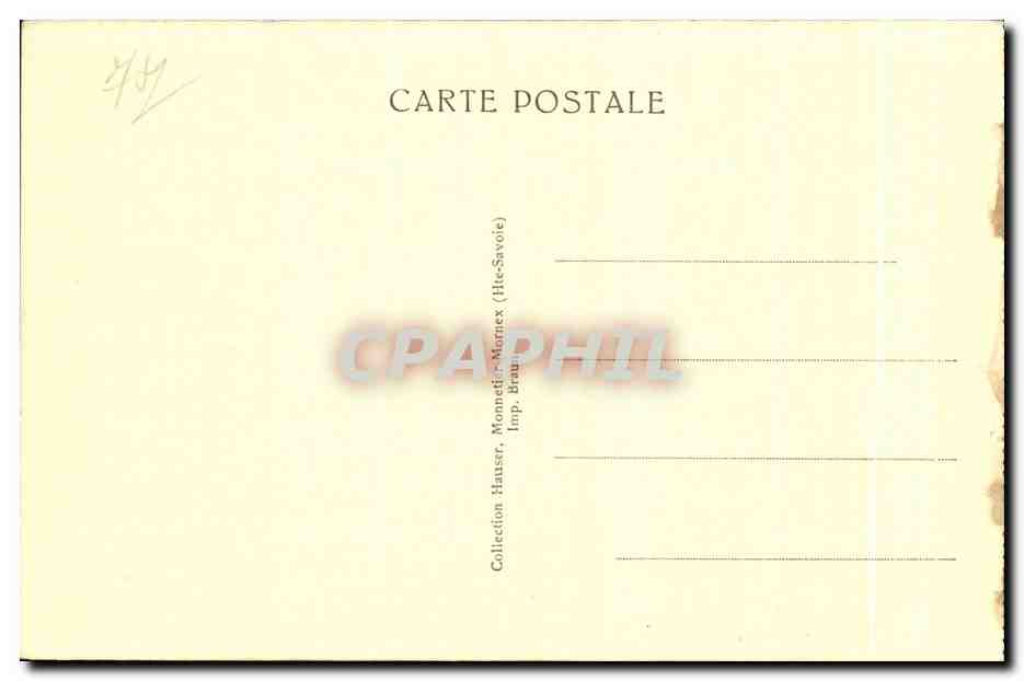 CPA Le Teleferique Le Saleve — Rückseite
