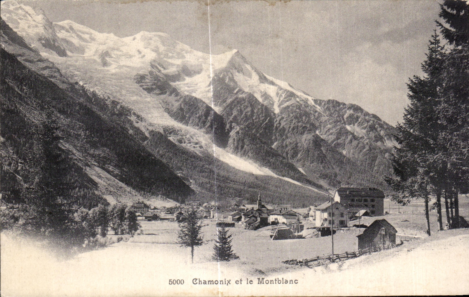 CPA Chamonix Et Le Montblanc