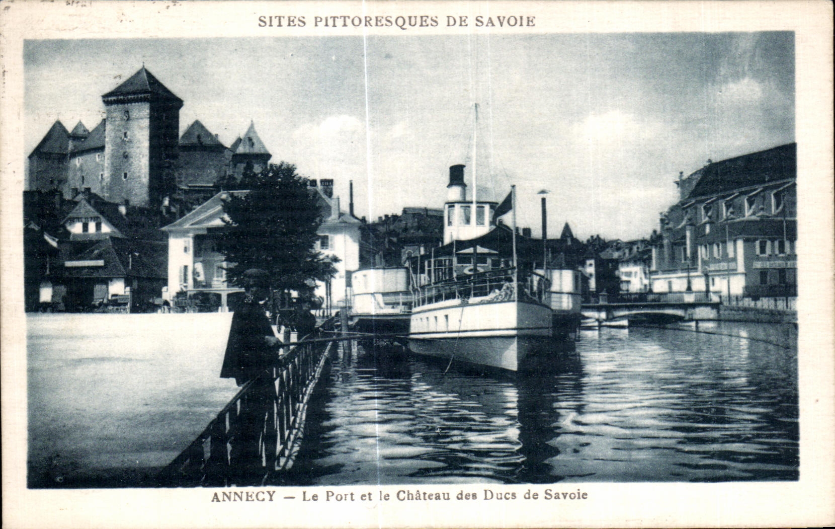 Annecy — Der Hafen und das Schloss der Herzöge von Savoyen — malerische Orte der Savoyen