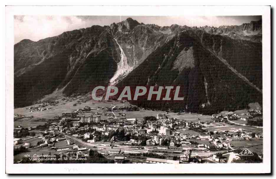 CPA Chamonix Vue Et LE Brevent