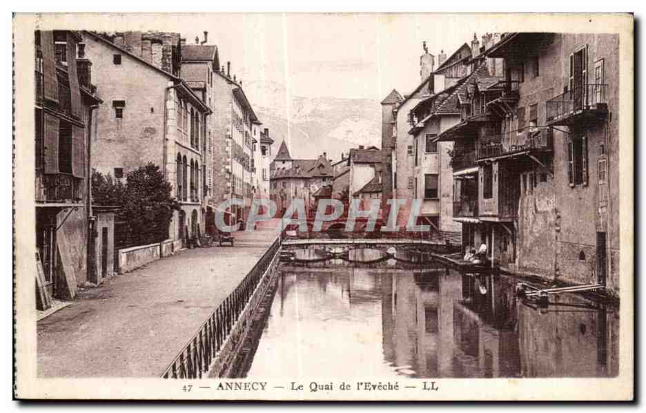 CPA Annecy Le Quai De L Eveche