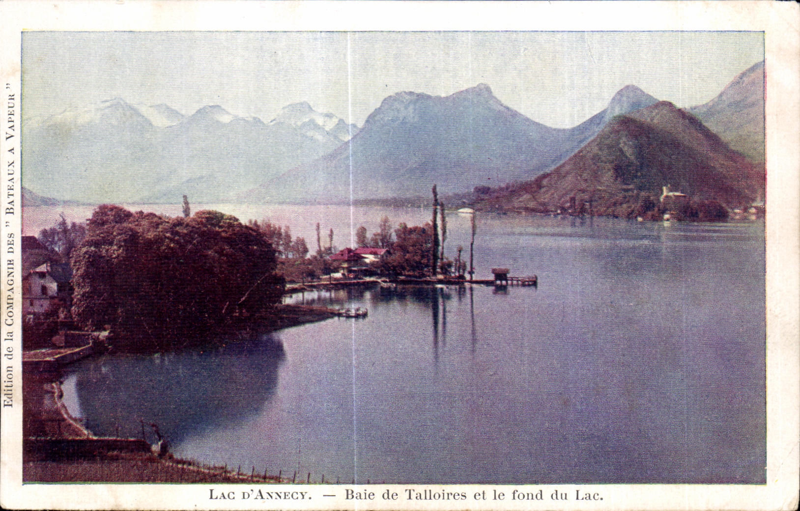 CPA Lac D Annecy Baie De Talloires Et Le Fond Du Lac