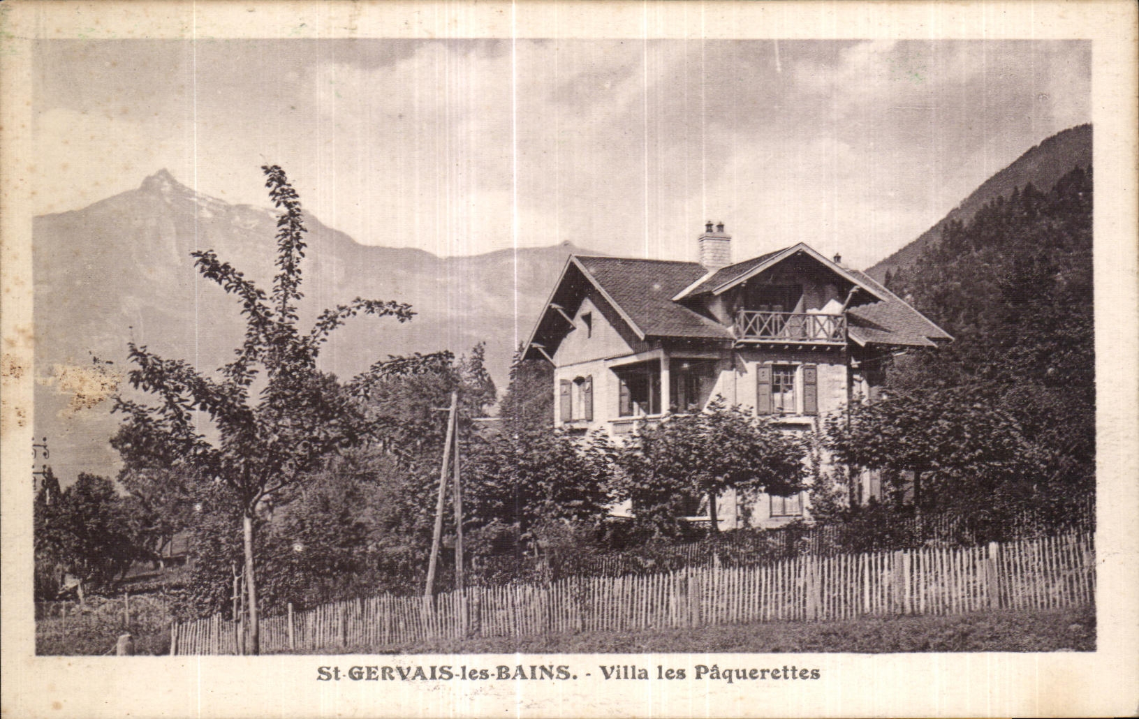 St-GERVAlS-les-BAINS — Villa les Pâquerettes — L. Morand, phot. édit. Mégeve (Haute-Savoie)