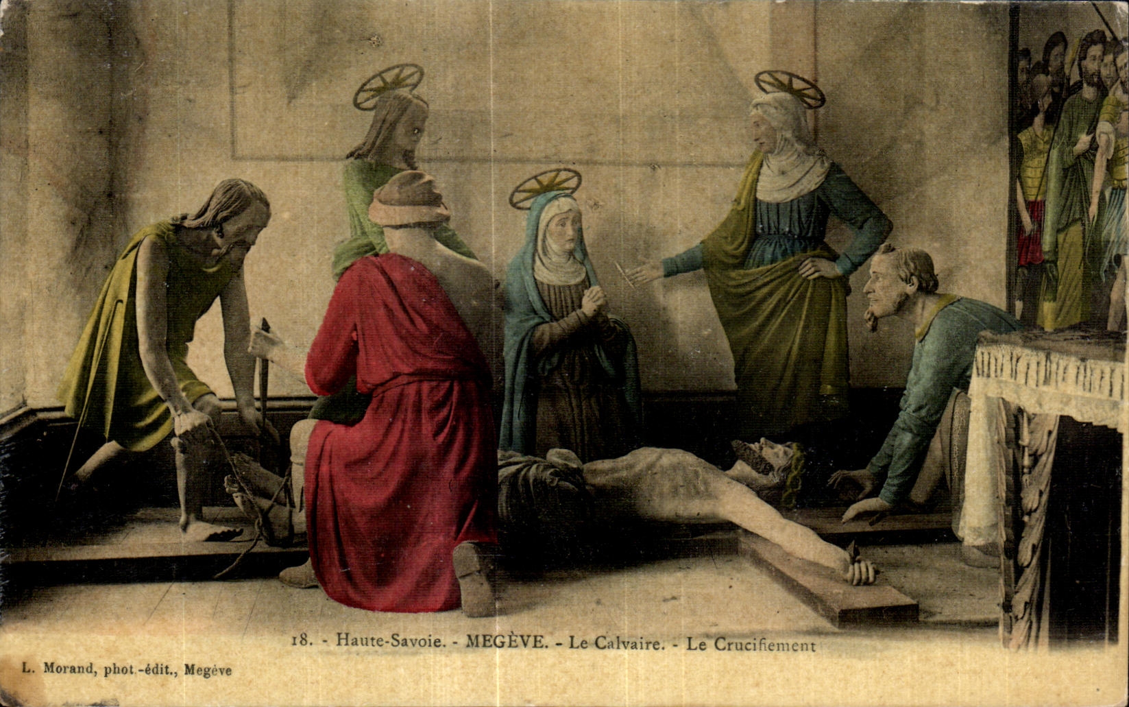 Le Calvaire - Le Crucifiement — Haute-Savoie - MEGÈVE — L. Morand, phot.-édit., Megève