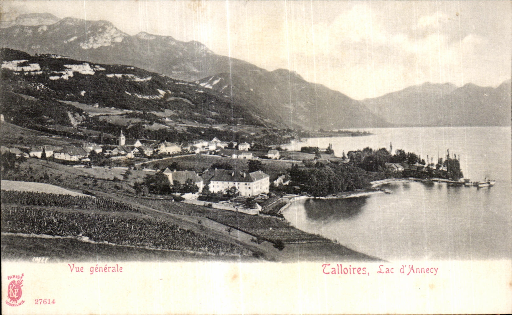 CPA Vue generale Talloires Lac d Annecy
