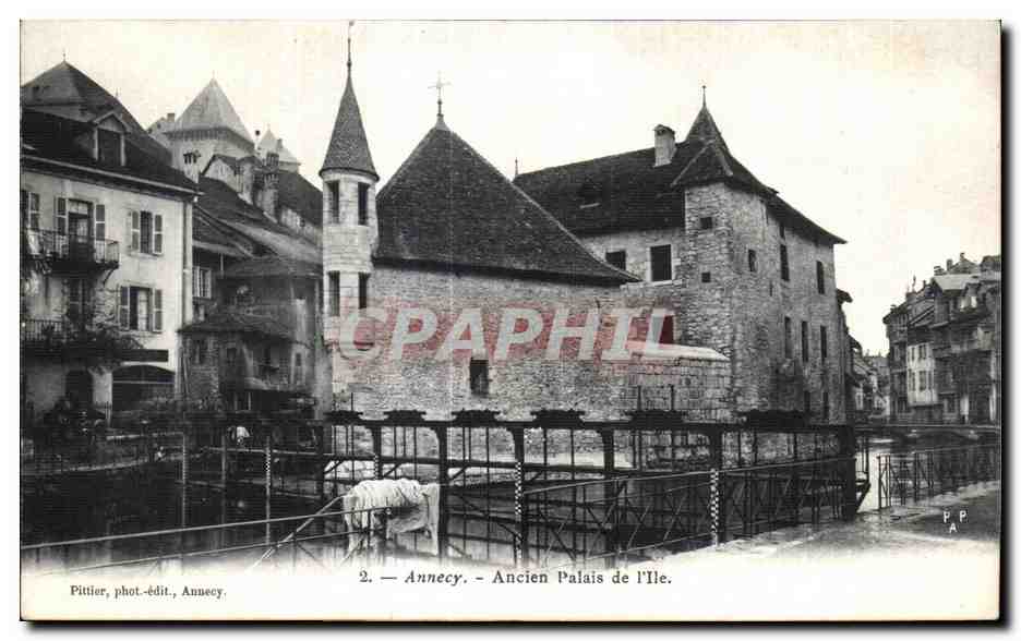 CPA Annecy Ancien Palais de I Ile 