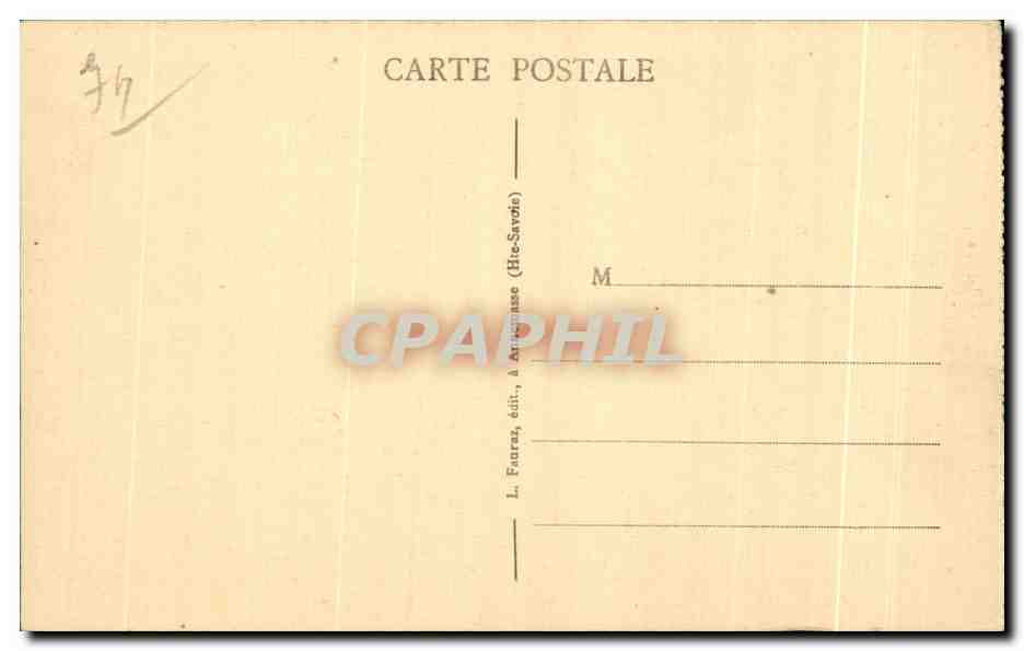 CPA Chateau de Montroltier Salle des Armes Environs d Annecy  — Rückseite