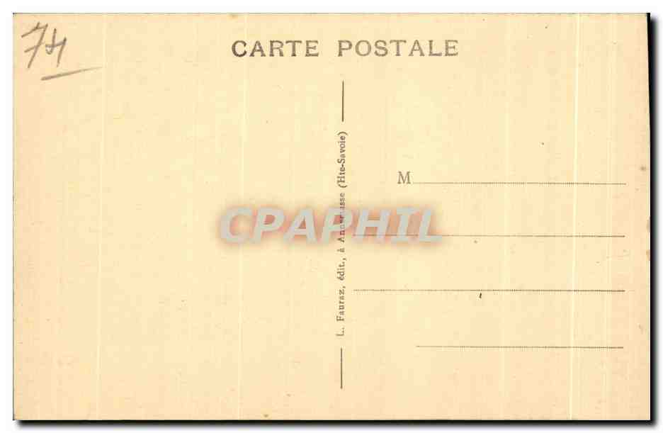 CPA Chateau de Montroltier Terrasse occidentale Environs d Annecy  — Rückseite