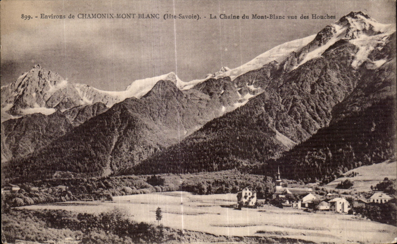 CPA Enviroes de Chamonix Mont Blanc la Chaine du Mot Blanc vue des Houches