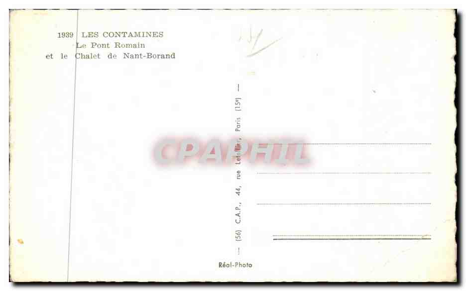Les Contamines — Le Pont Romain et le Chalet de Nant-Borand — C.A.P. Paris — Reverso