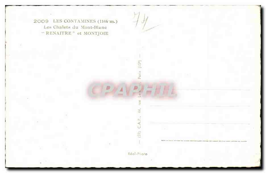 Les Contamines (1166 m.) — Les Chalets du Mont-Blanc "Renaitre" et Montjoie — C.A.P. Paris — Reverso