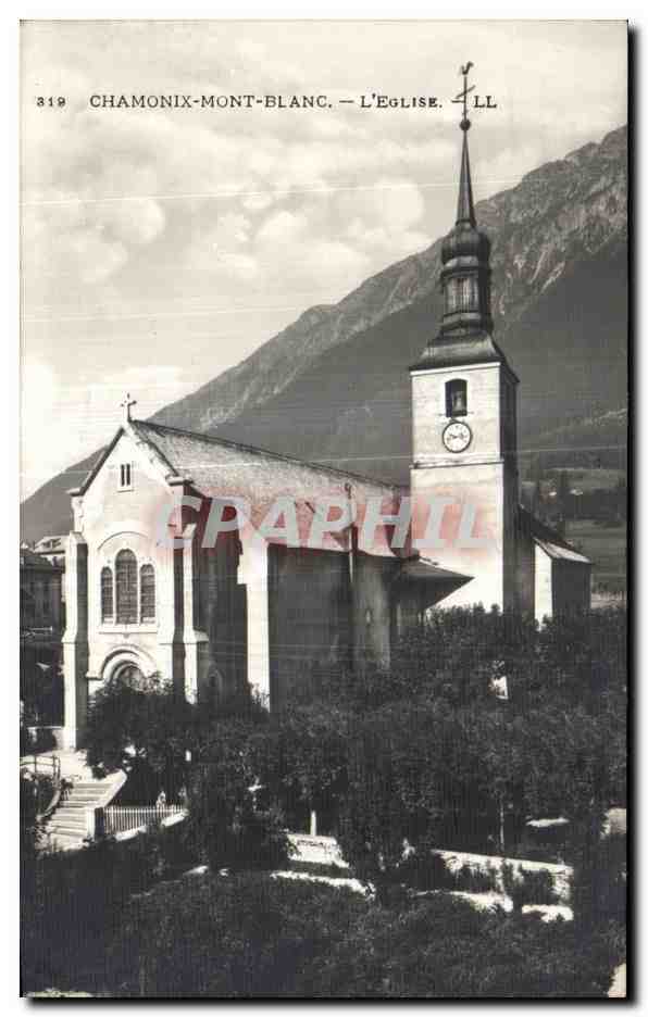 CPA Chamonix Mont Blanc L eglise