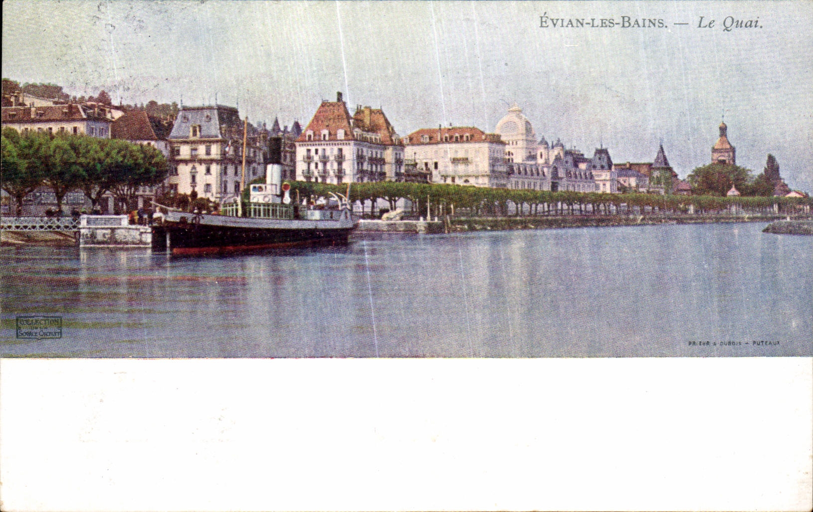 CPA Evian Les Bains Le Quai Bateau