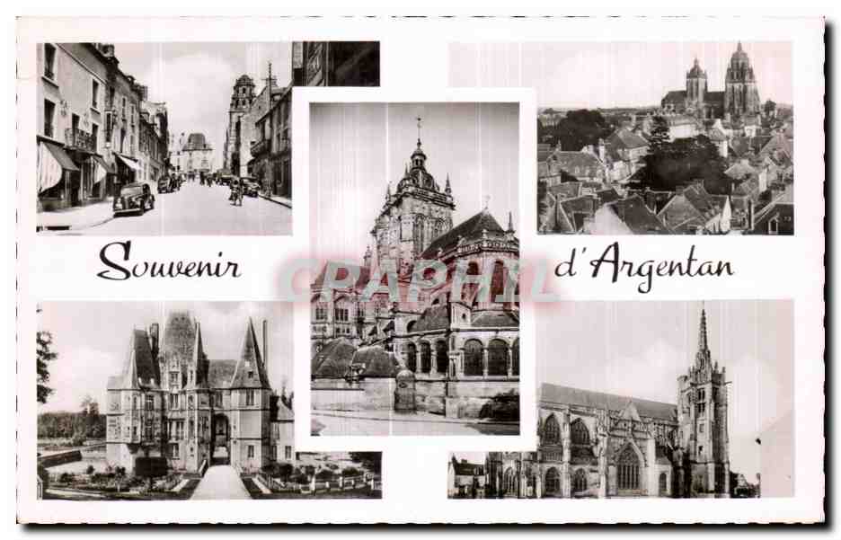 CPA Argentan Place Henri Vue General Eglise Saint Germain