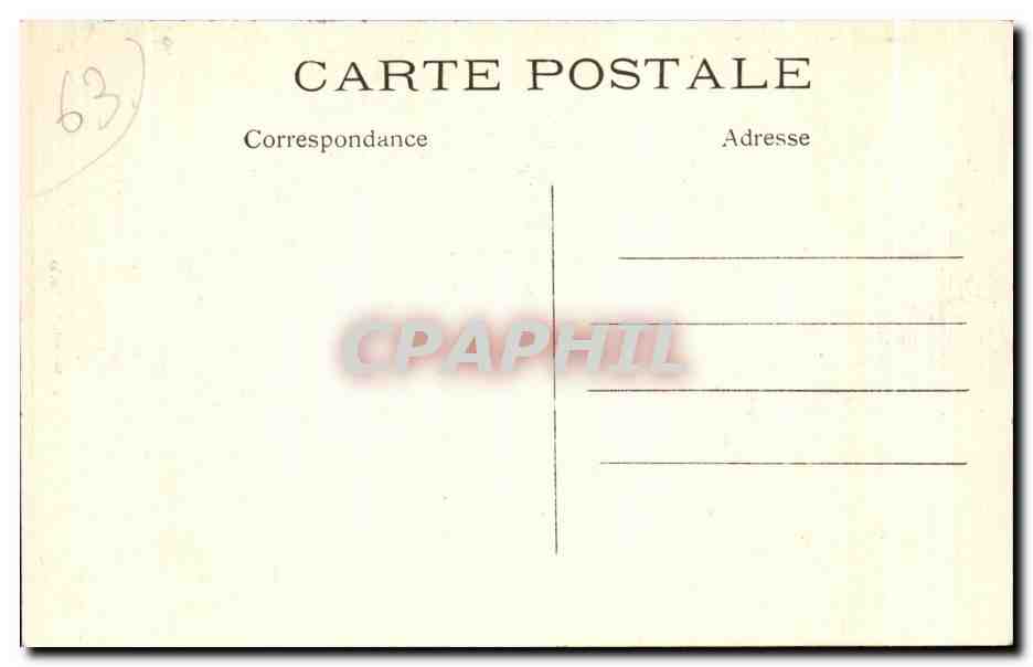 CPA Clermont Ferrand Rue des gras et la cathedrale — Rückseite