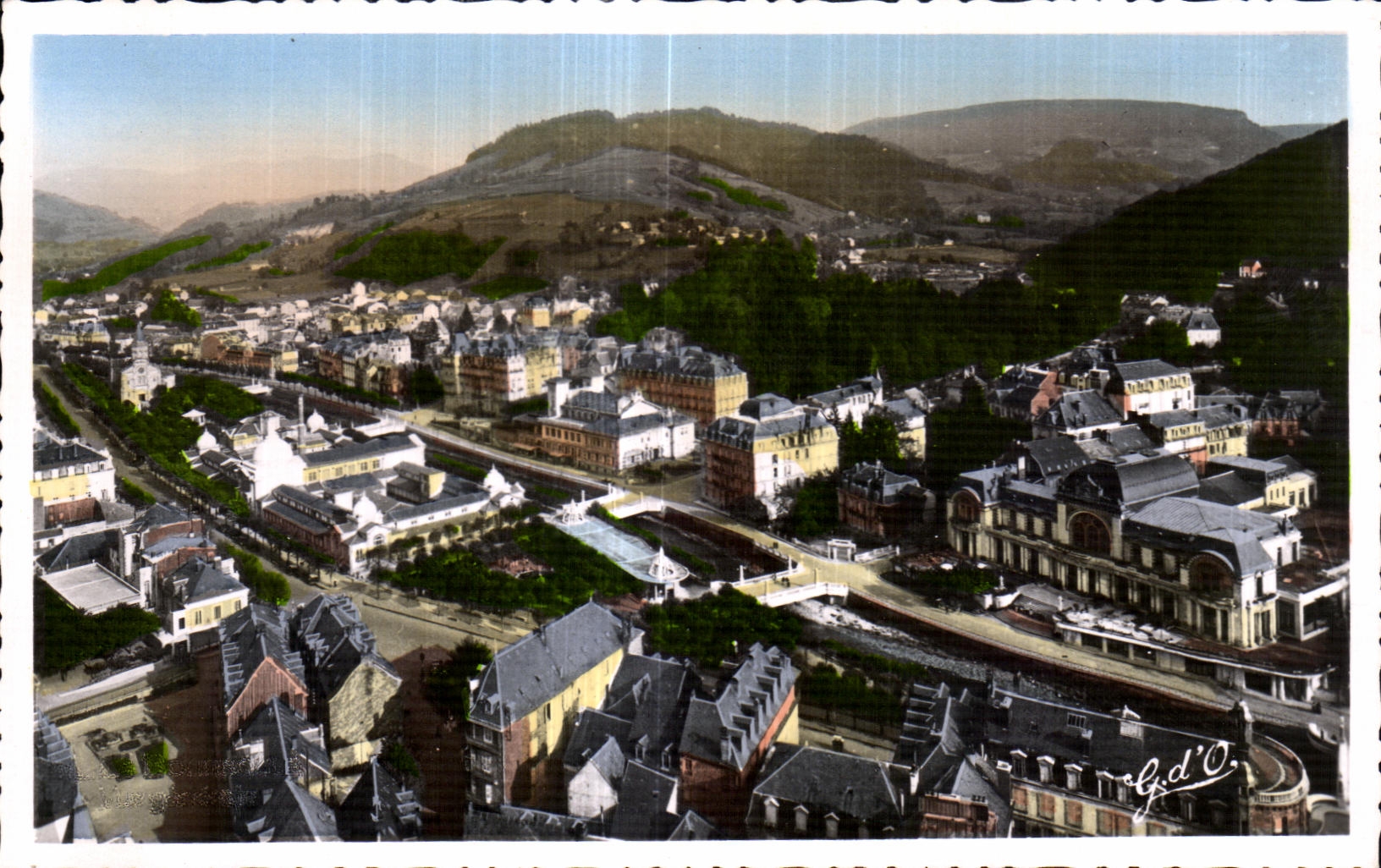 La Bourboule — Vue générale prise de la Roche des Fées — Gd'O