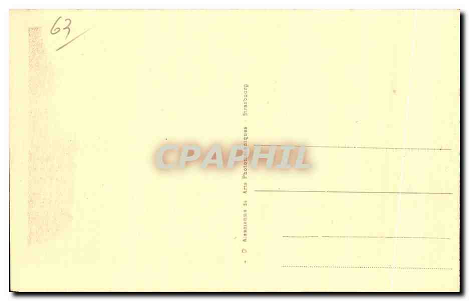CPA Le Puy de Dome Chatel Guyon Vue generale Prise du Calvaire — Rückseite