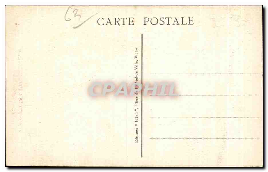 CPA L Auvergne Pittoresque Tendres propos Folklore Costume — Verso