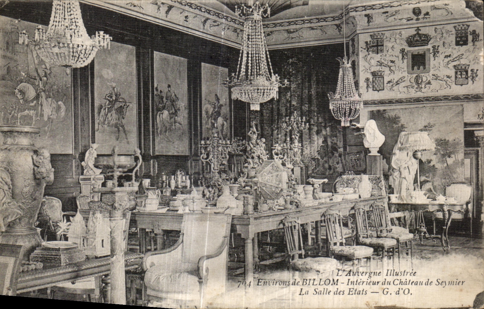 La Salle des États — Château de Seymier — Environs de BILLOM — L'Auvergne Illustrée 704