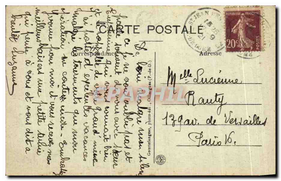 La Salle des États — Château de Seymier — Environs de BILLOM — L'Auvergne Illustrée 704 — Reverso