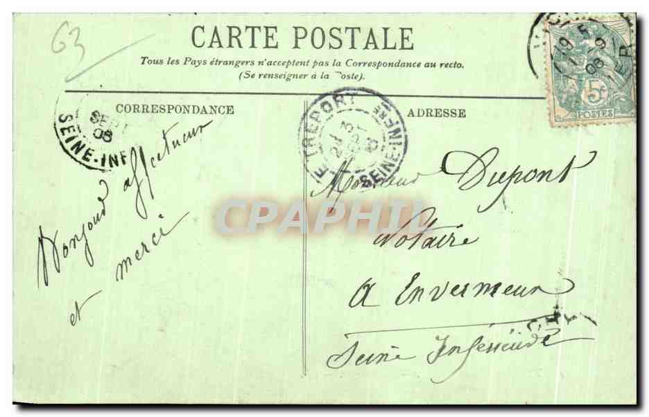 Types d'Auvergne — La Bourrée — LL. — Reverso