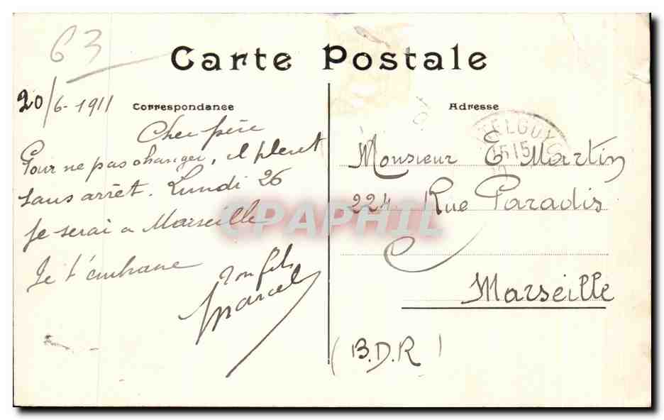 Séance di ballo folklorico — La Bourrée d'Aubergono — edita da L'Harmonelle, Parigi, n°27 — Verso