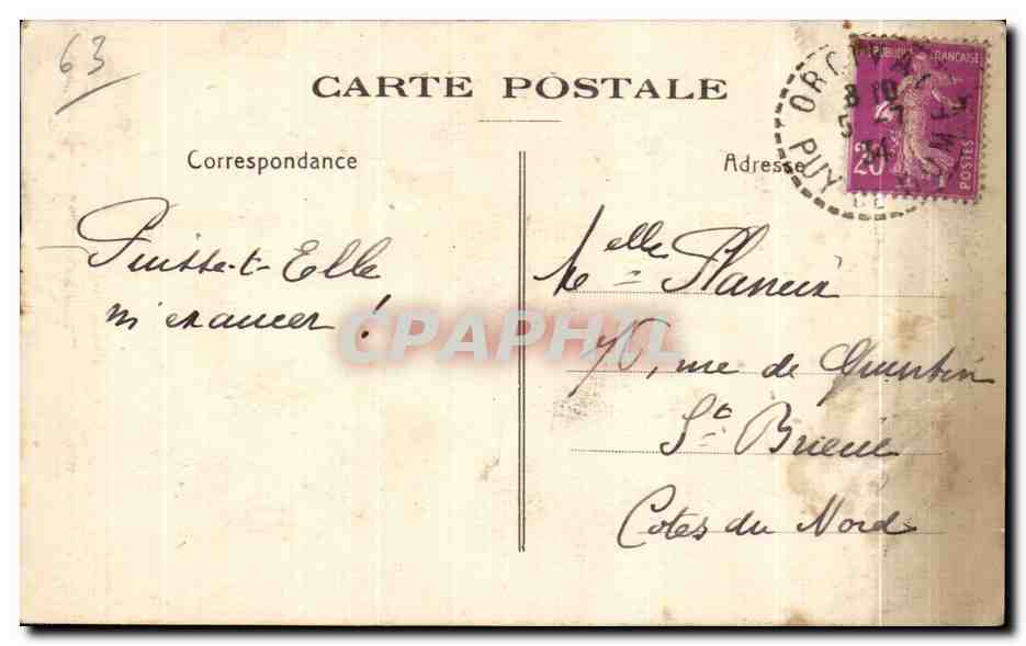 CPA Orcival La statue Miraculeuse Couronnee le 3 Mai 1894 — Reverso