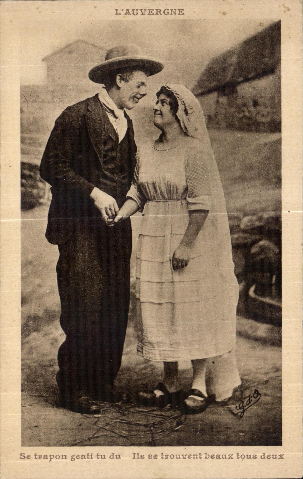 L'Auvergne — Couple amoureux — G.D.G.