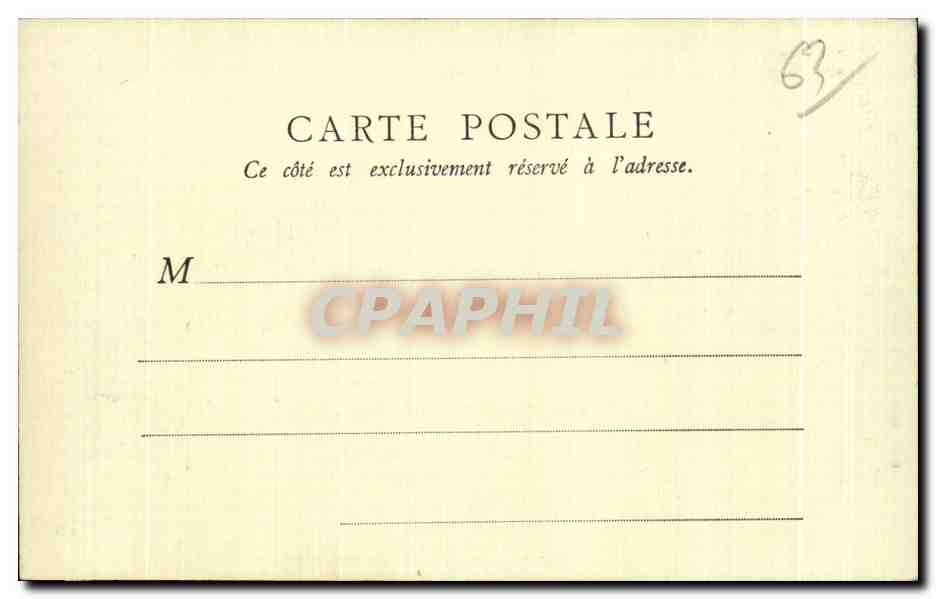 CPA Mont Dore Le Casino — Verso