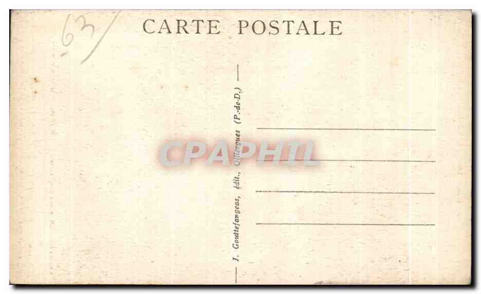 Deux personnes en costume traditionnel — L'Auvergne — G. D'O. - 1021 — Reverso