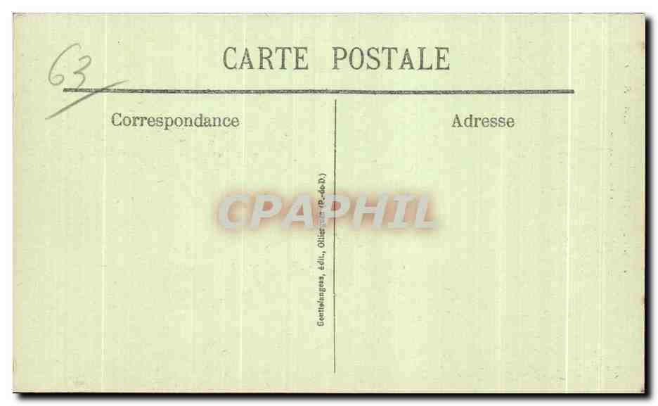 CPA Montferrand Vieille Rue Enfants — Verso