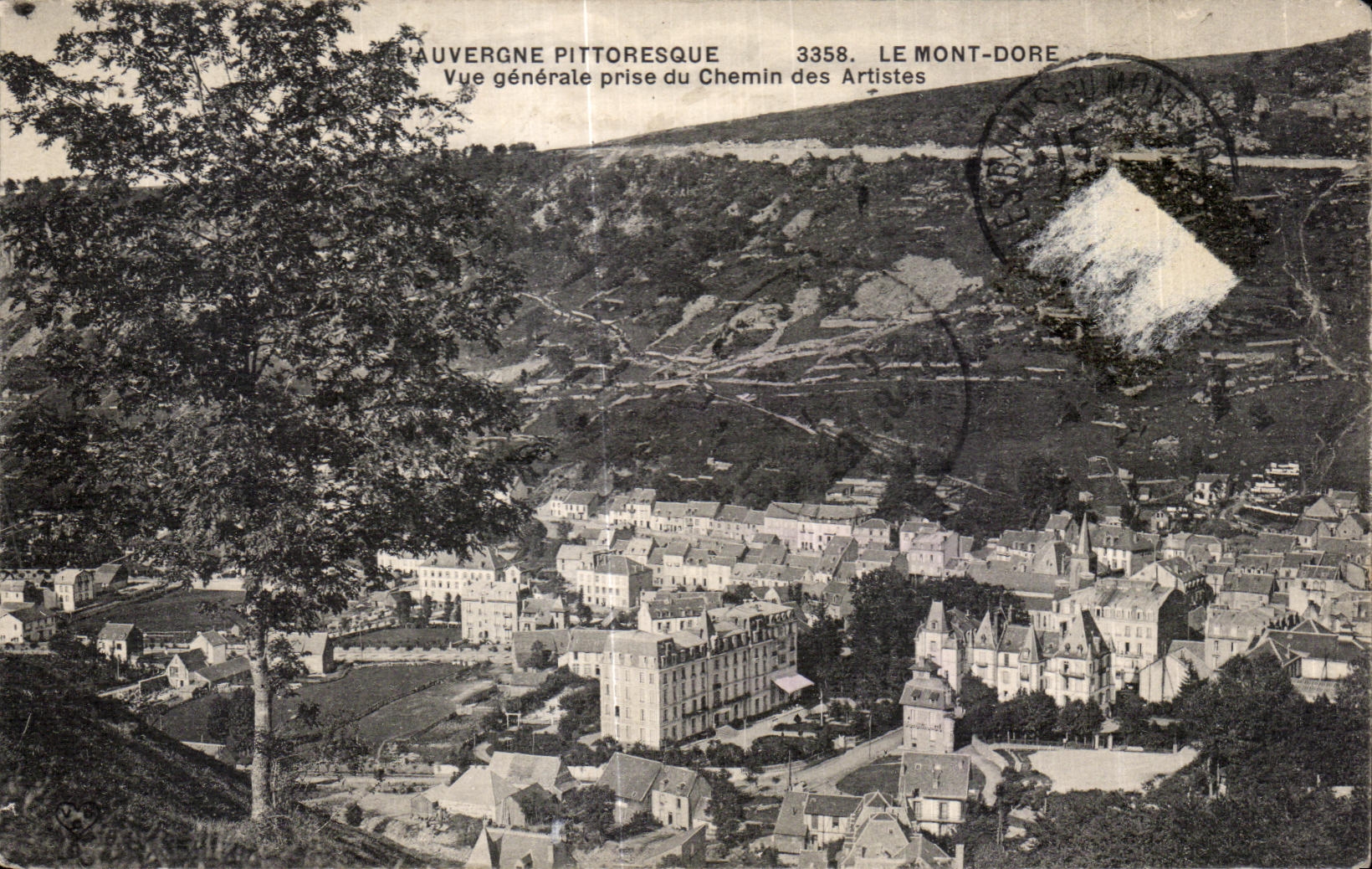 CPA Le mont Dore Vue generale Prise du Chemin des Artistes