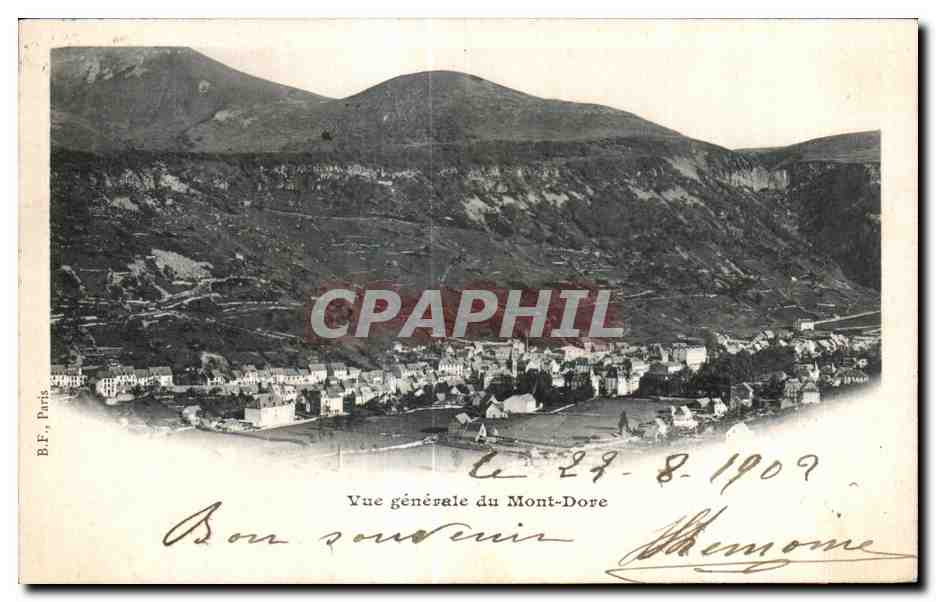 CPA Vue generale du Mont Dore