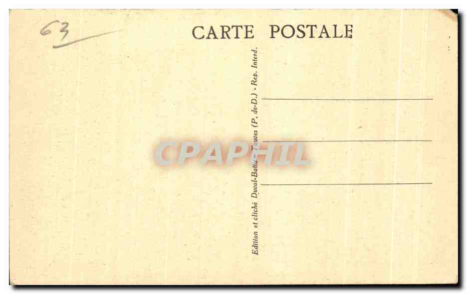Les Auvergnats chez eux — La prière en famille — Édition Duval-Ballu — Verso