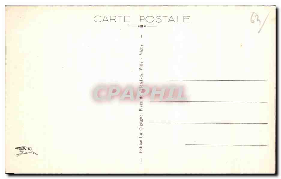 CPA Orcival L eglise Romane (Monument historique du XI siecle) — Back