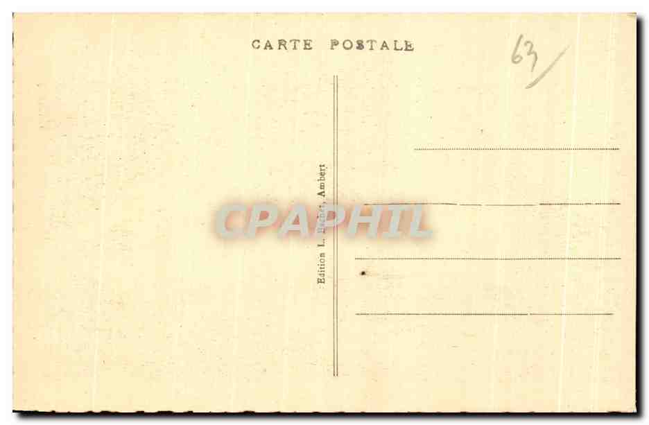 L'Auvergne - 672 - Vallée de la Dore - Au-dessous de la route de Marat — Verso