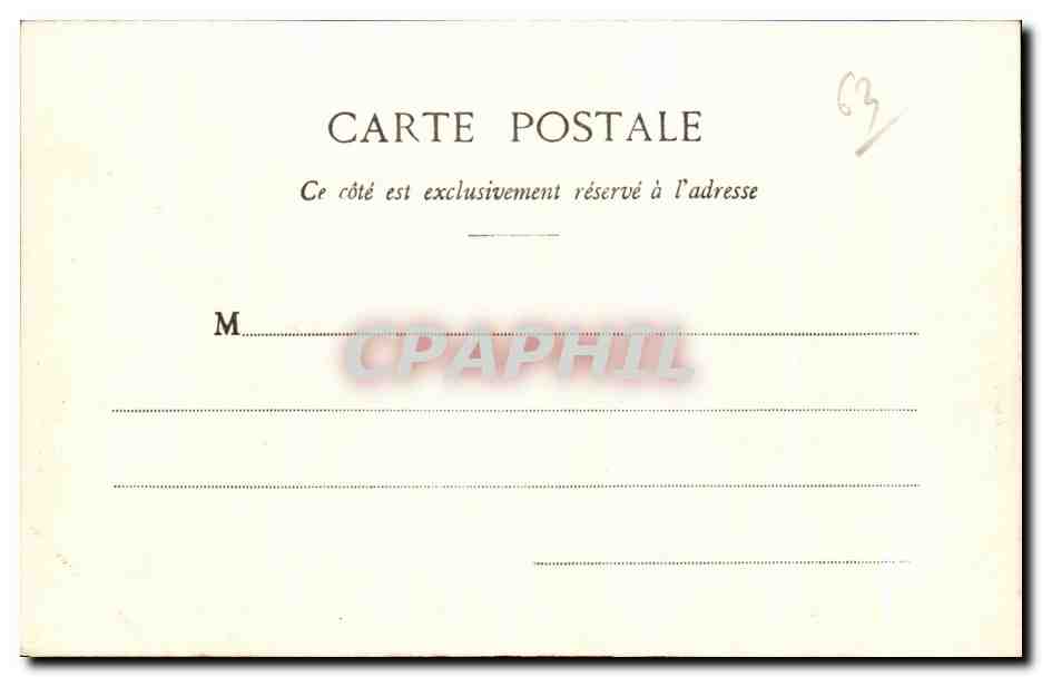 Château de Croptes (Côté Sud) — Auvergne — P. Juliet, libraire, à Clermont-Ferrand, n°143 — Verso