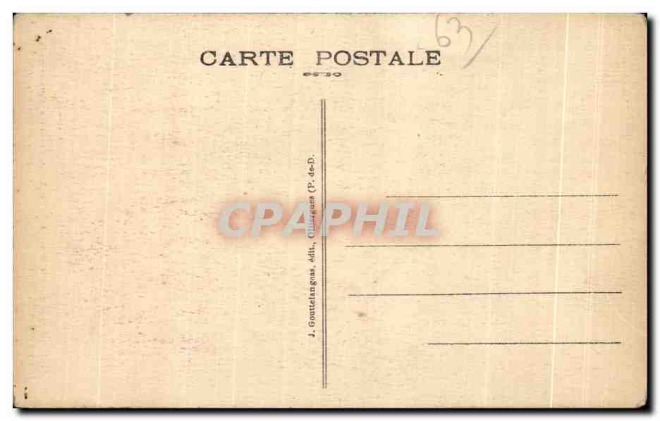 Scène de vie — L'Auvergne — G. D'O. - 1210 — Verso