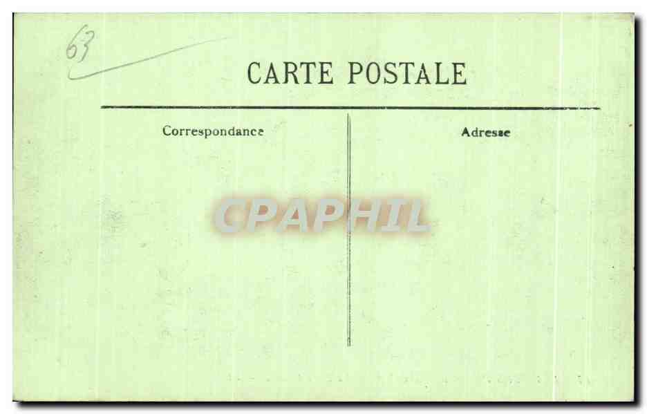CPA Environs De La Bourboule La Roche Vendeix — Rückseite
