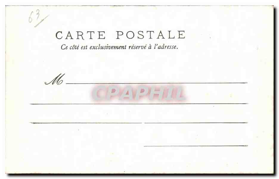 CPA Puy de Dome La Bourboule Vallee de la Dordogne — Rückseite