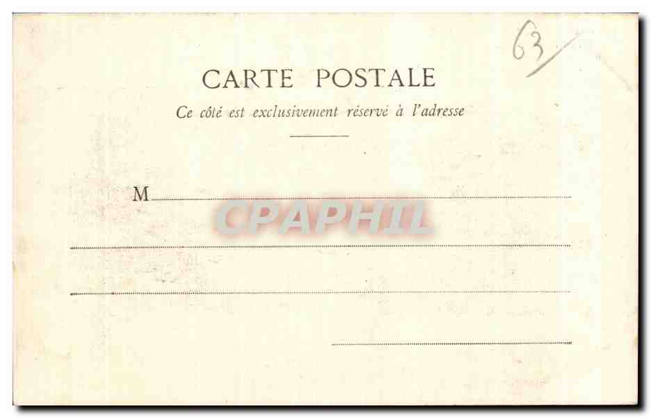 CPA Auvergne La Bourboule Etablissement Choussy — Back