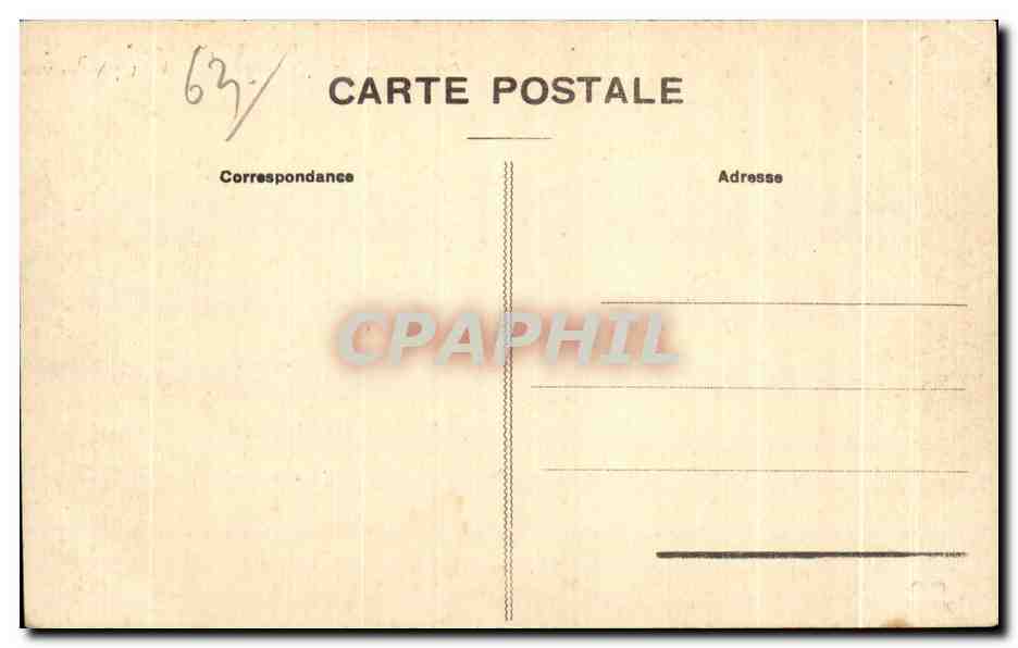 La Bourboule - L'Hôtel de Ville, les Postes et Télégraphes, et l'Hôtel Thermal Lacoste — Puy-de-Dôme, 661 — Back