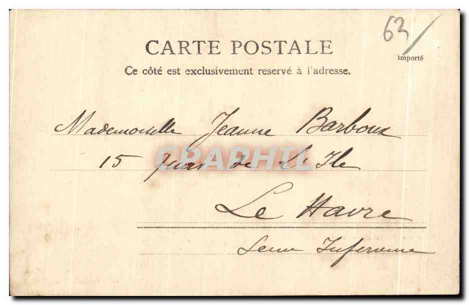 CPA Clermont Ferrand L eglise des CArmes Dechaux et le cimetiere  — Rückseite