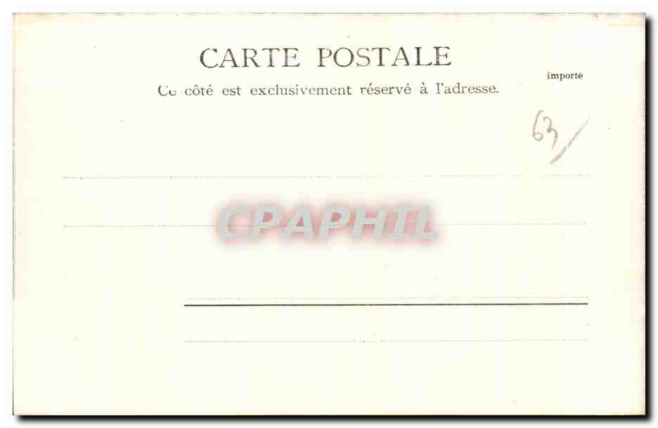 CPA Mont Dore Lac de Guery — Verso