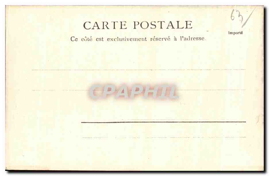 CPA Mont Dore les Bains La vallee Sancy et Capucin  — Verso