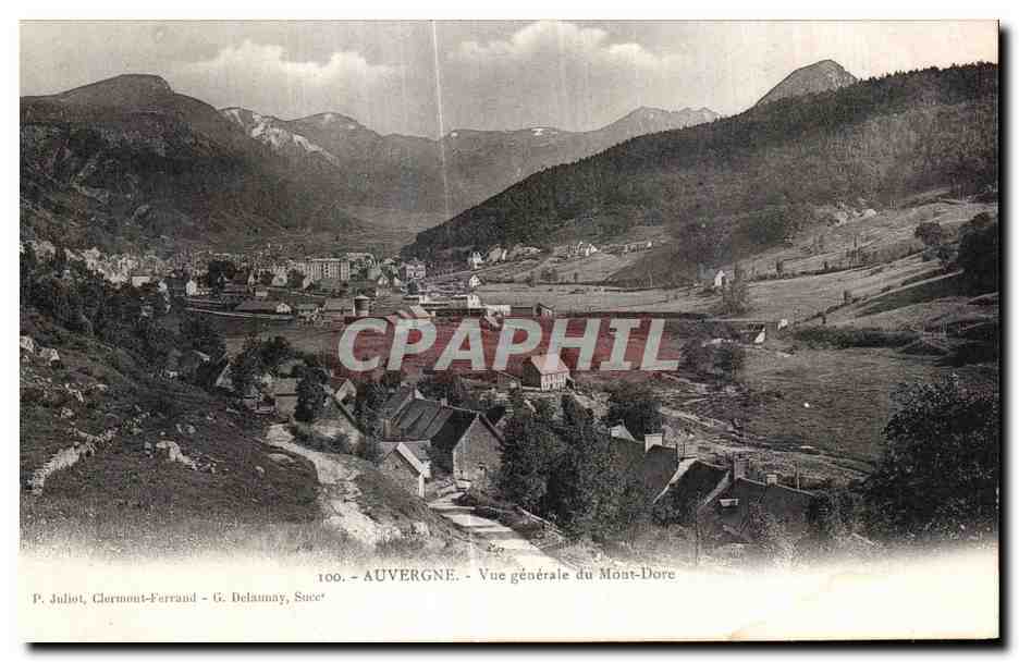 CPA Auvergne Vue generale du Mont Dore