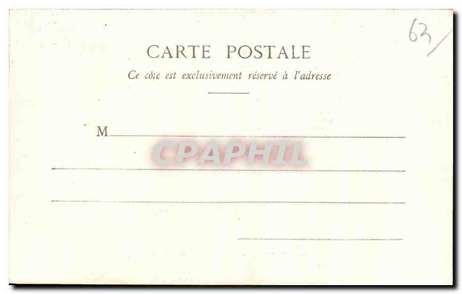 CPA Auvergne Vue generale du Mont Dore — Rückseite