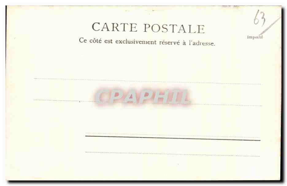 CPA Mont Dore L eglise — Verso