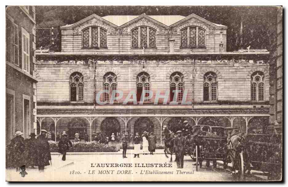 CPA L Auvergne Illustree Le Mont Dore L Etablissement Thermal