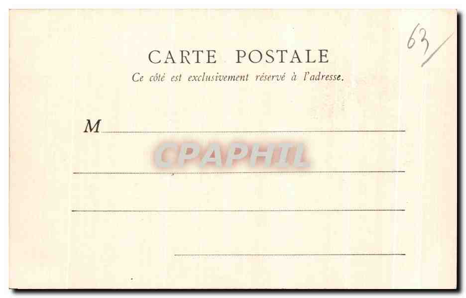 CPA Mont Dore La Vallee du Mont Dore et le Sancy — Rückseite